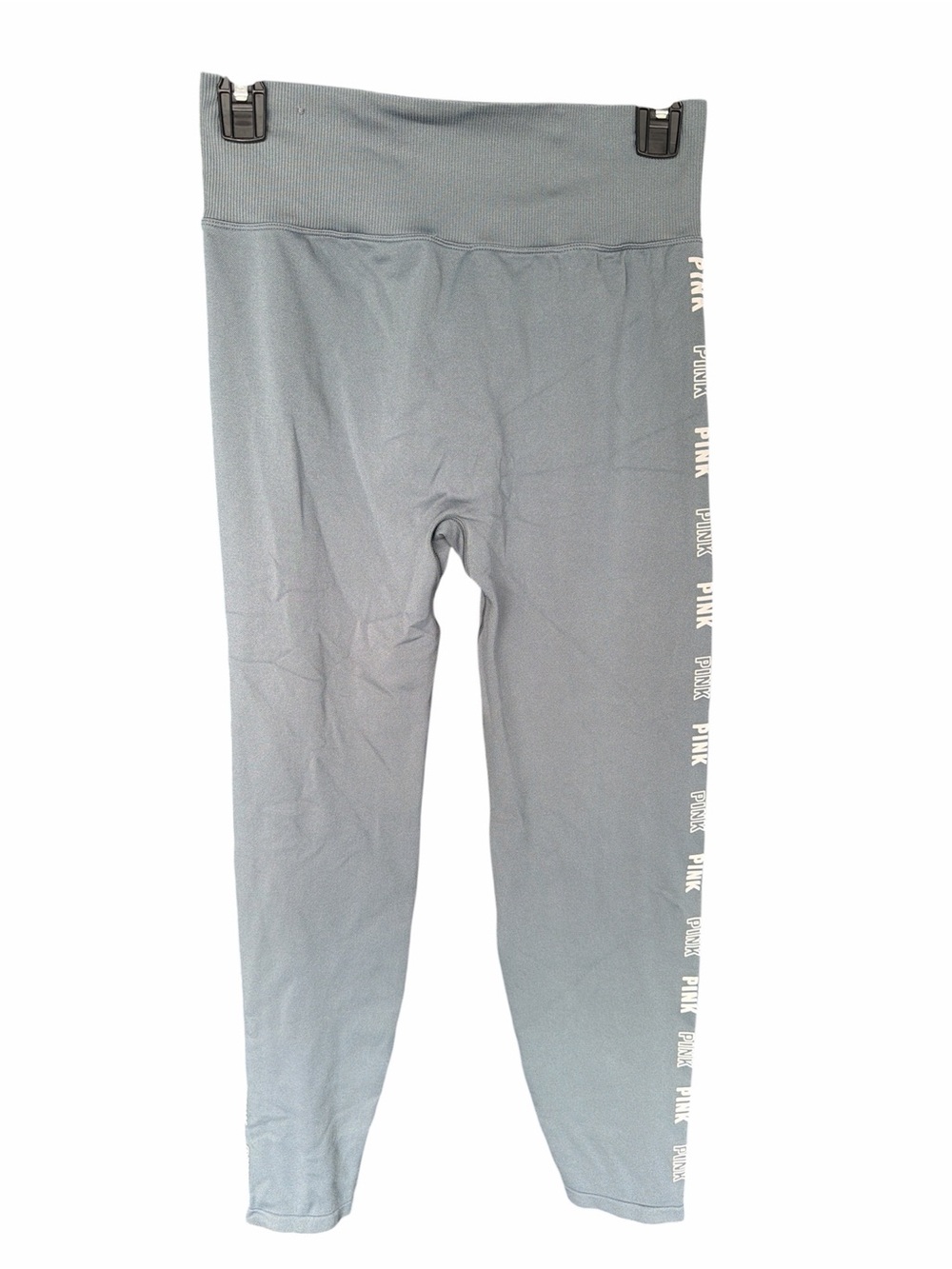 PINK Active Gray / Blue Leggings size medium - Picture 2 of 6